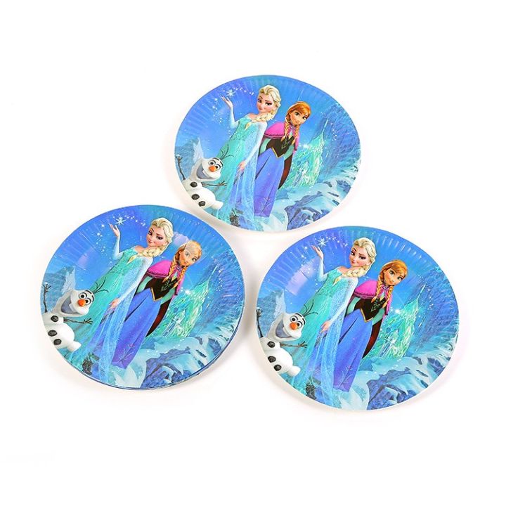Frozen Ana Olaf Birthday Party Paper Plates For Themed Cake Paper Dessert Party Supplies and Decorations