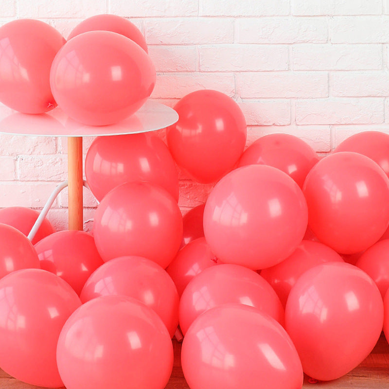 Red Pastel Macaron Balloons Birthday Wedding Baby Shower Party Decoration