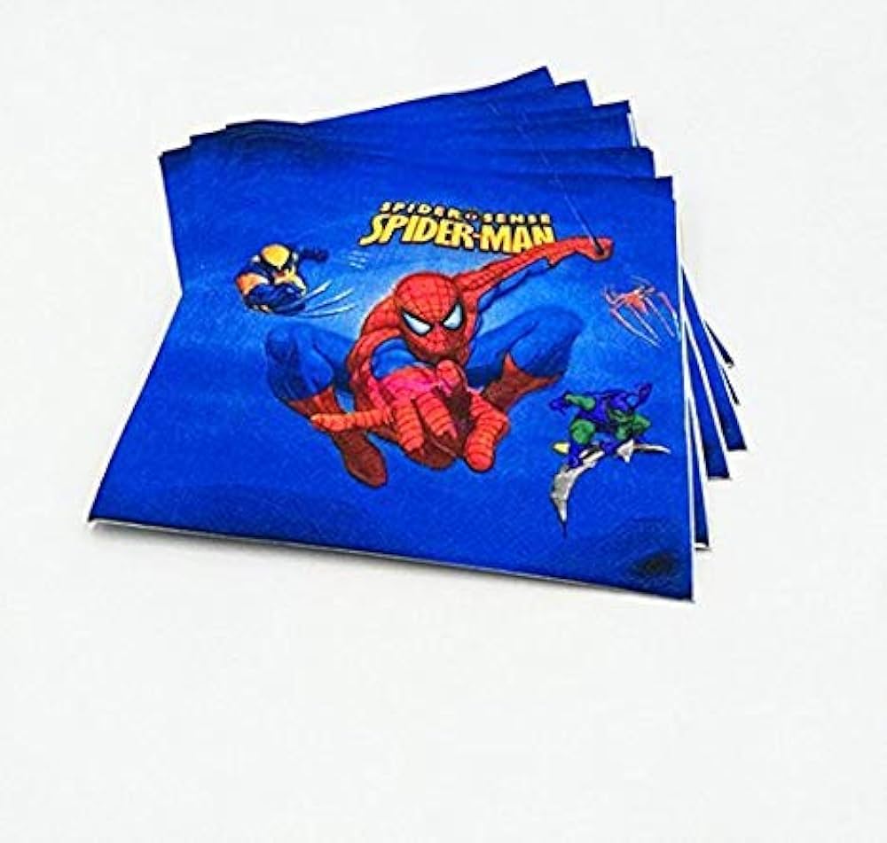 Spiderman disposable Tableware Paper Napkin Birthday Party Decoration