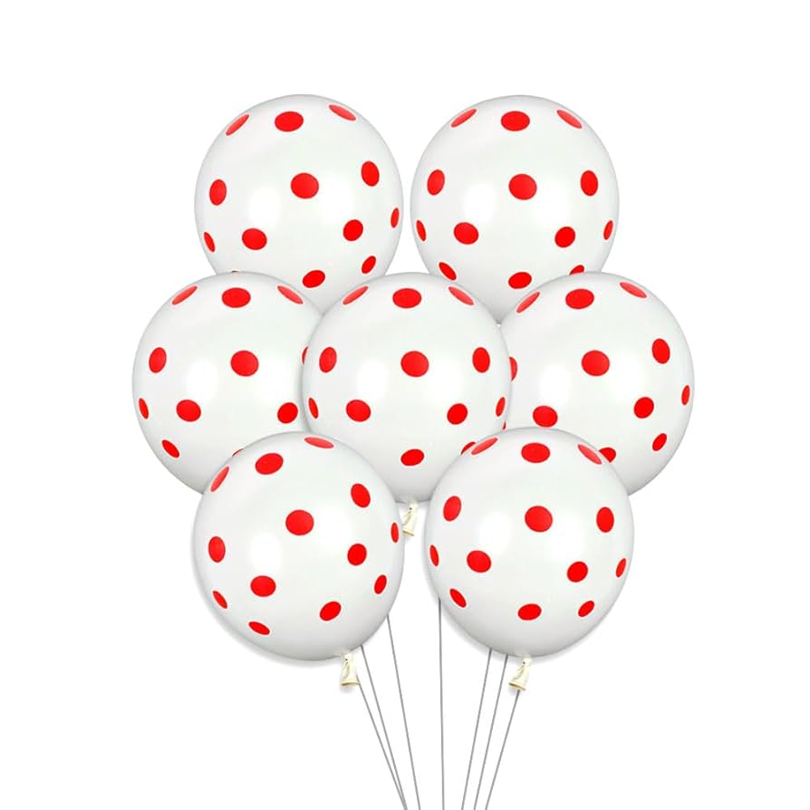 Polka Dots Latex Balloons Pack of 75 For Party Decoration