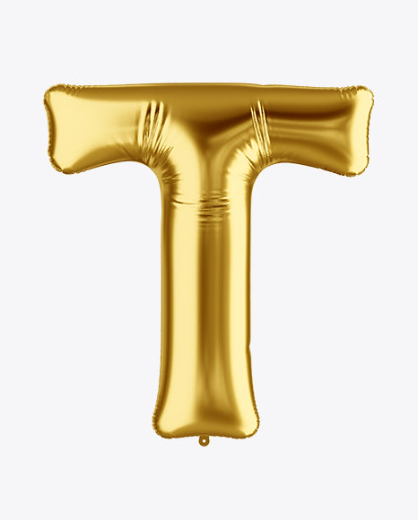 Golden Alphabet Foil Balloon For Birthday, Anniversary, Bridal Shower Celebration and Decoration