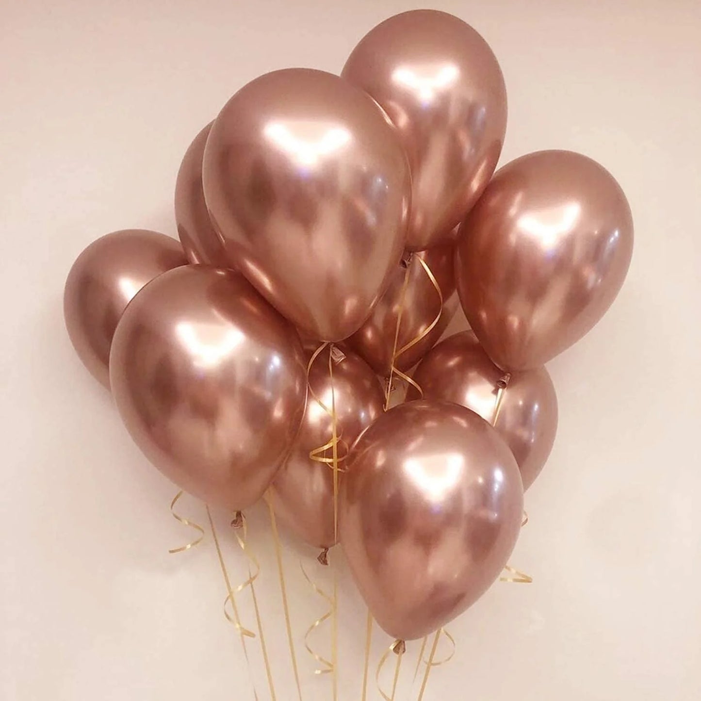 Rose Gold Metallic Latex Chrome Premium Quality Balloons