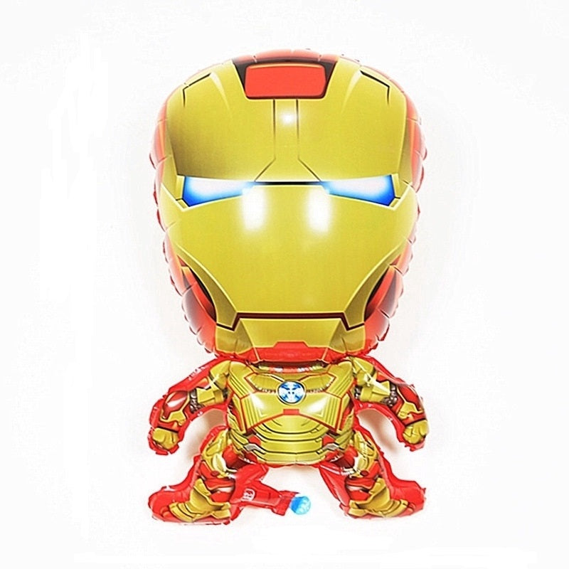 Iron Man Theme Foil Balloon Foil Balloon Set of -5 Piece For Birthday Day Party