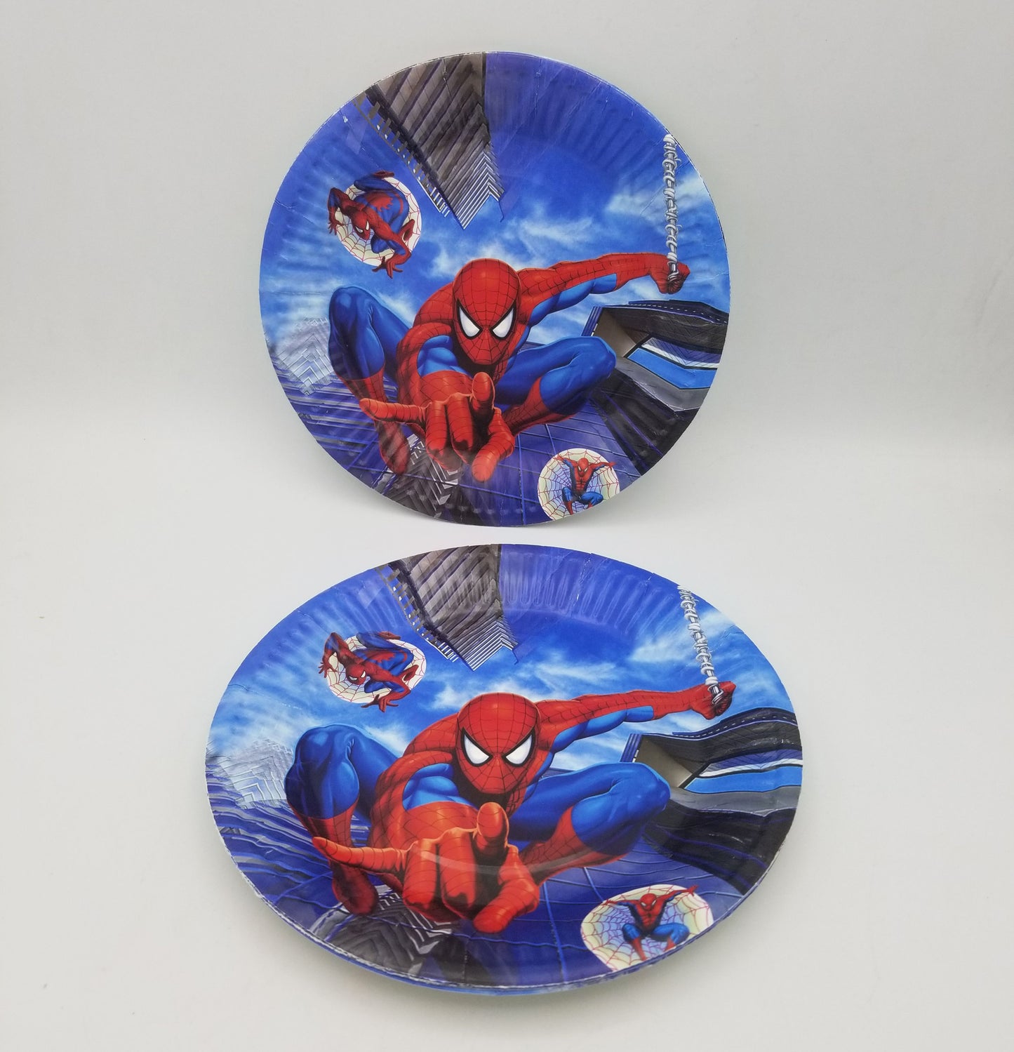Spiderman Birthday Party Paper Plates For Themed Cake Paper Dessert Party Supplies and Decorations
