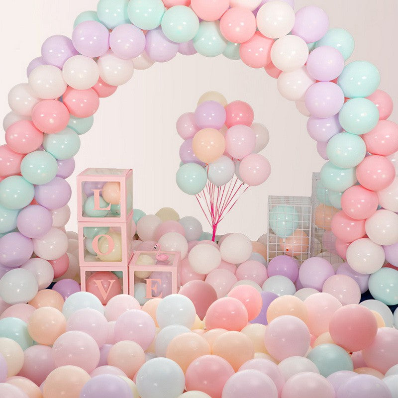Multi Color Pastel Macaron Balloons Birthday Wedding Baby Shower Party Decoration