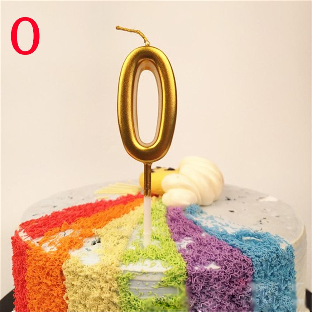 Golden Numbers Candles For Birthday, Anniversary Cake Decoration and Celebration