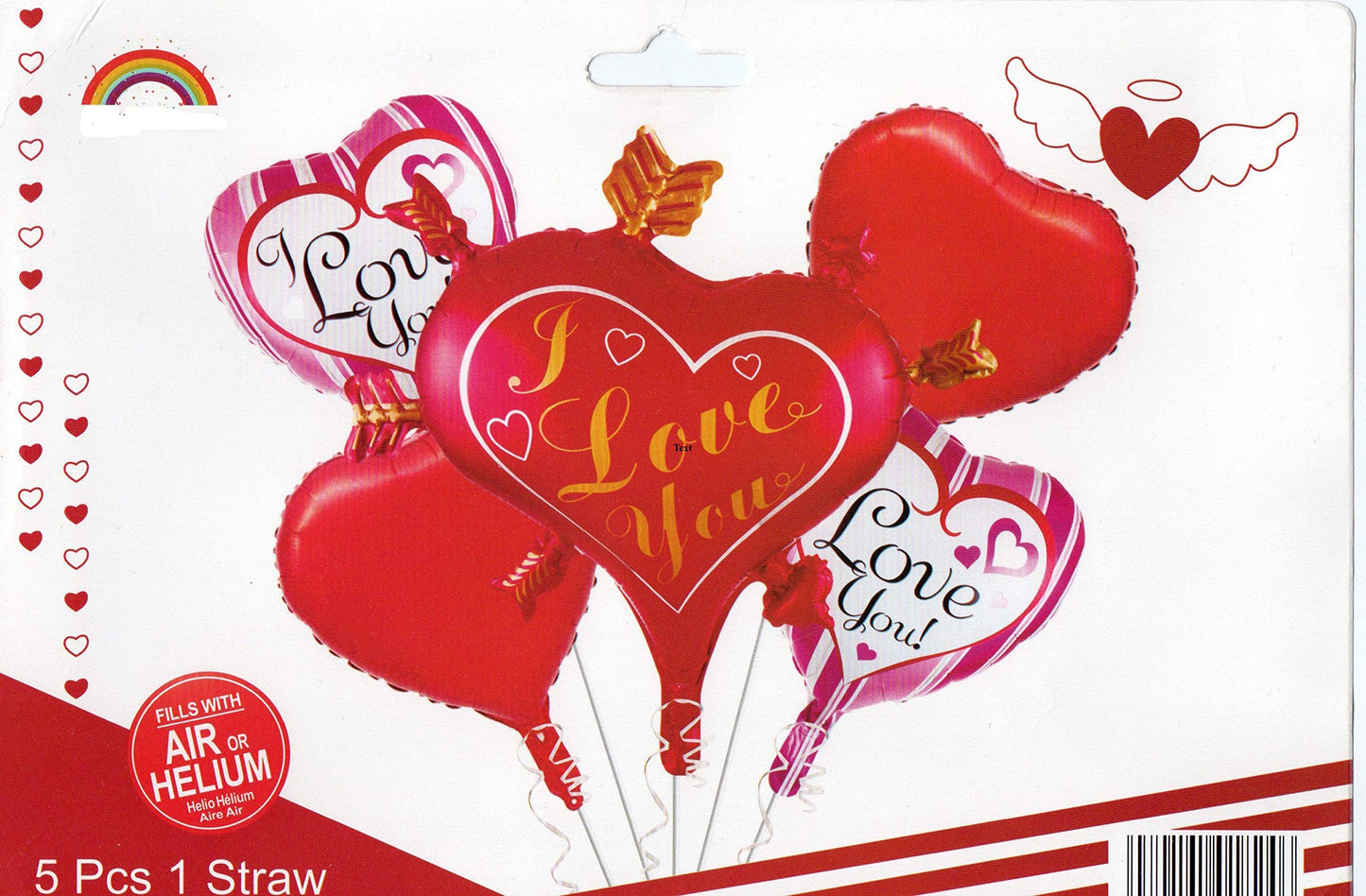 Love 5 Piece Foil Balloon Set Perfect Best for Romantic Celebrations And Decoration