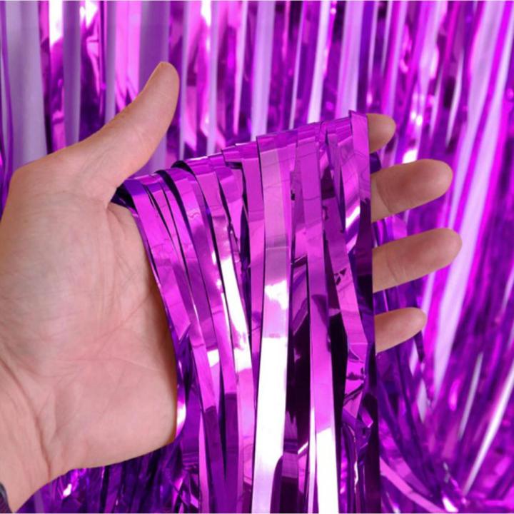 Fringes Foil Curtains Best for Back Drop Wall Decoration for Birthday and Parties Celebration