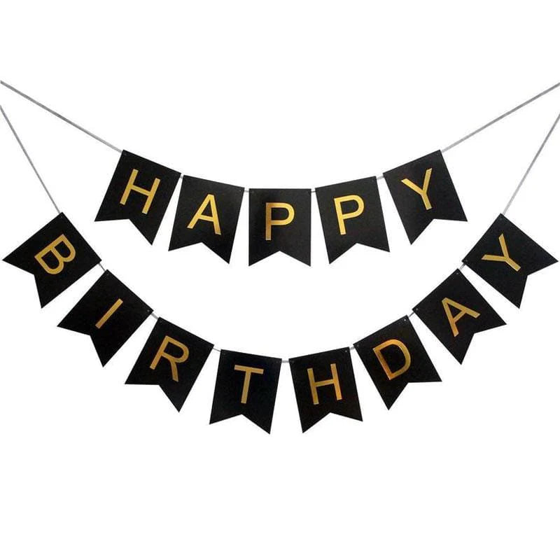 Happy Birthday Card Banner for Decoration and Birthday Celebration