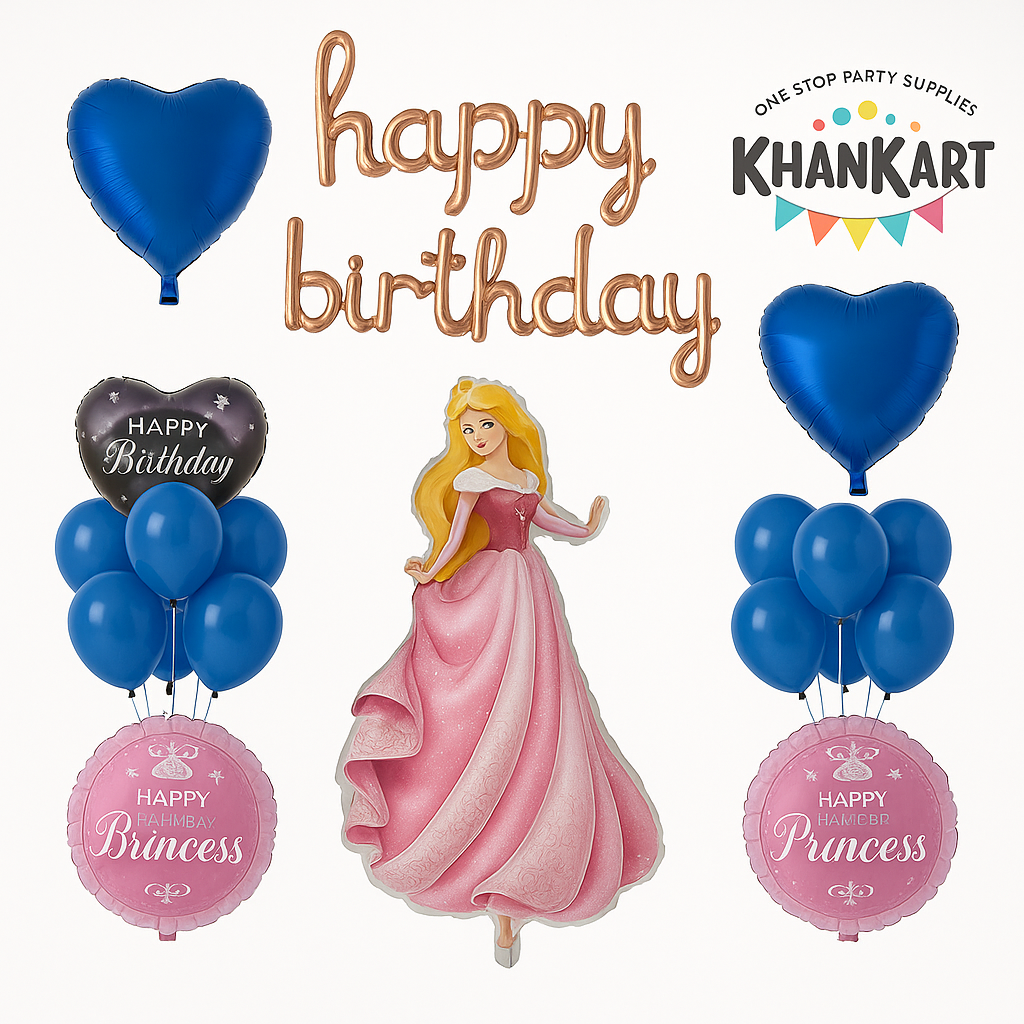 Princess Theme Foil Balloon Theme Decoration and Celebration