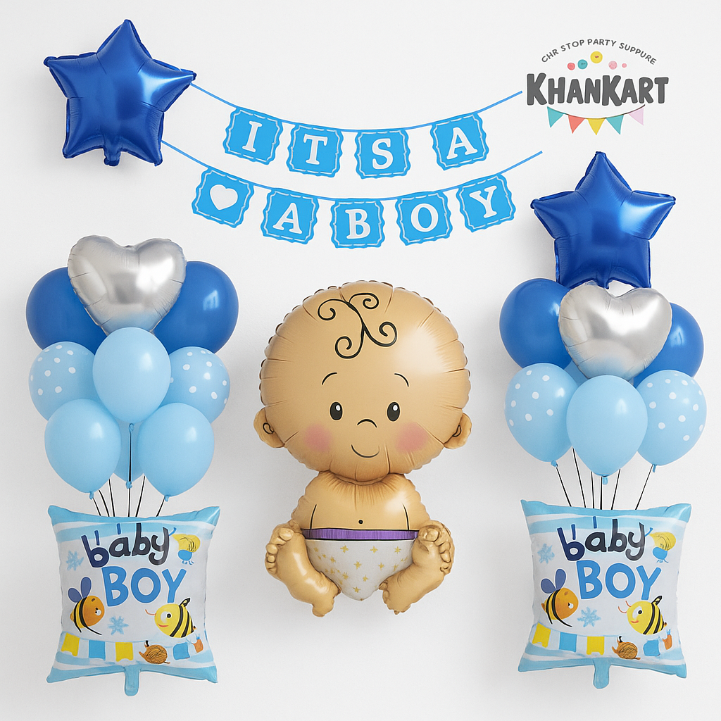 Its A Boy Theme Foil Balloon Theme Decoration and Celebration