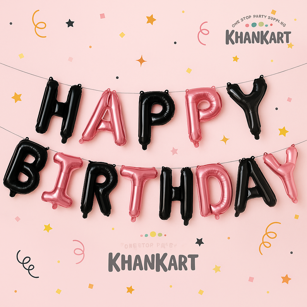 Happy Birthday Foil Balloons For Decoration and Birthday Celebration