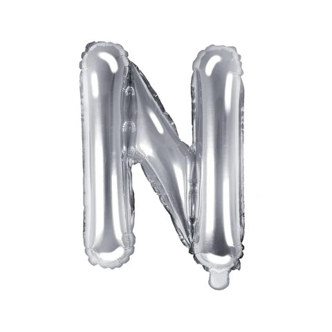 Silver Alphabet Foil Balloon For Birthday, Anniversary, Bridal Shower Celebration and Decoration