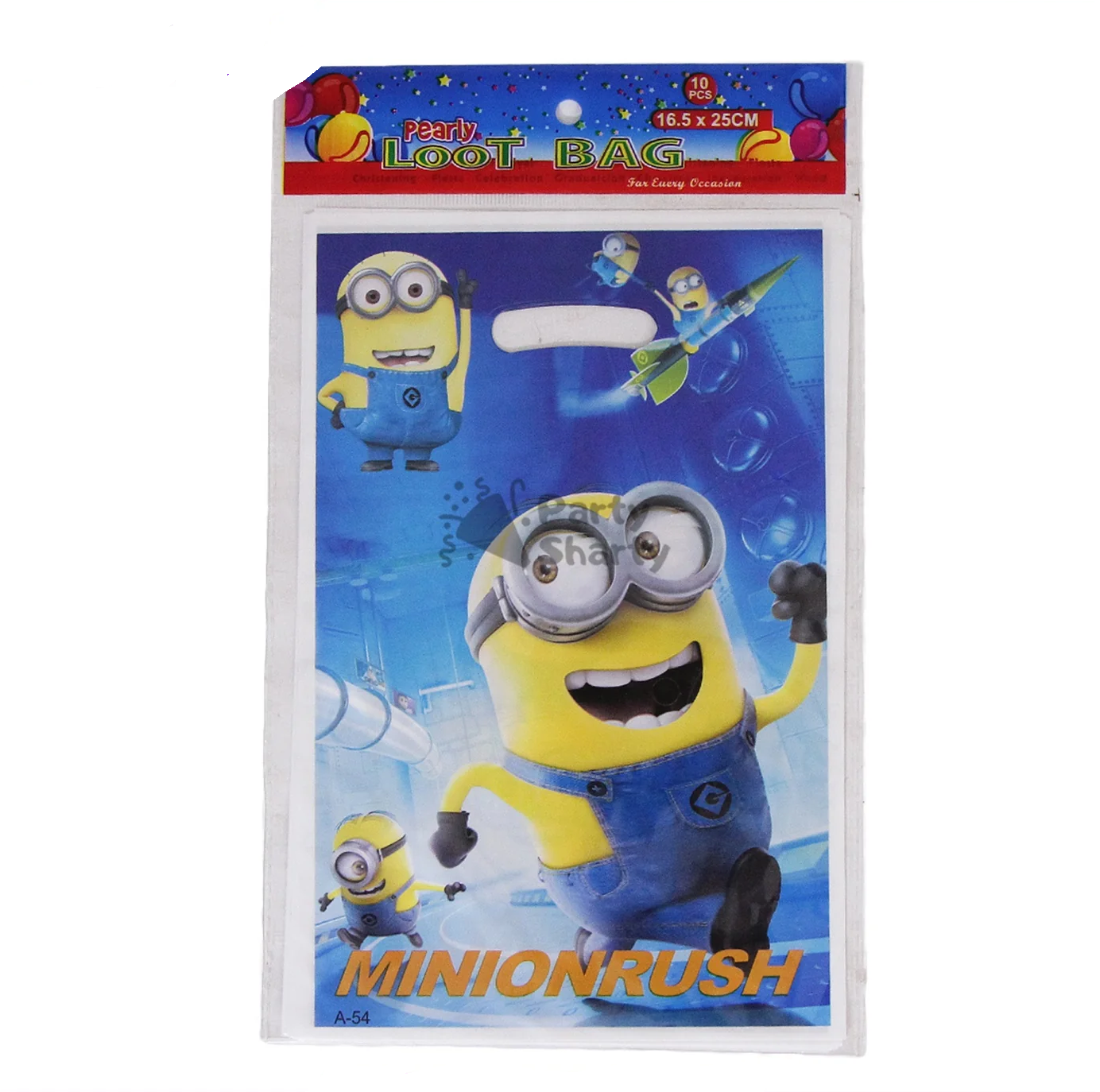 Minion Theme Goody / Loot Bags (Pack of 10 Loot Bags) For Birthday Party and Decoration