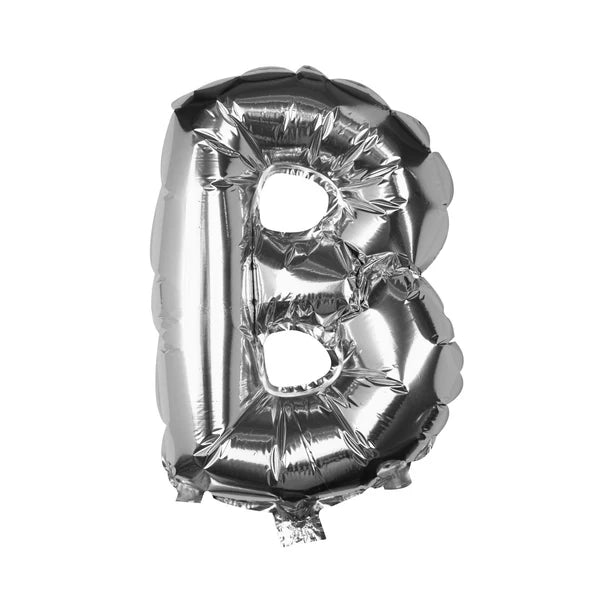 Silver Alphabet Foil Balloon For Birthday, Anniversary, Bridal Shower Celebration and Decoration