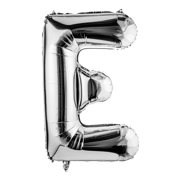 Silver Alphabet Foil Balloon For Birthday, Anniversary, Bridal Shower Celebration and Decoration
