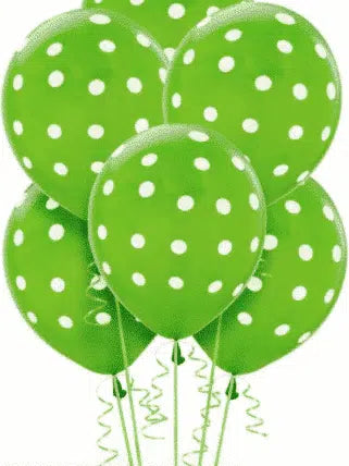 Polka Dots Latex Balloons Pack of 100 For Party Decoration
