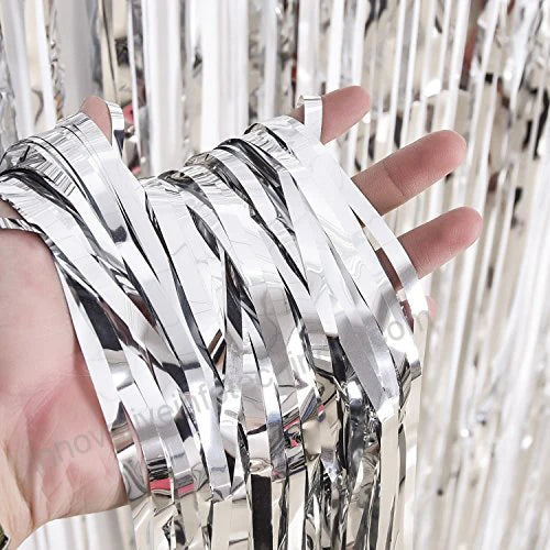 Fringes Foil Curtains Best for Back Drop Wall Decoration for Birthday and Parties Celebration