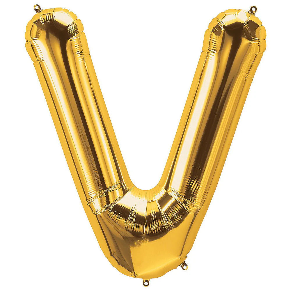 Golden Alphabet Foil Balloon For Birthday, Anniversary, Bridal Shower Celebration and Decoration