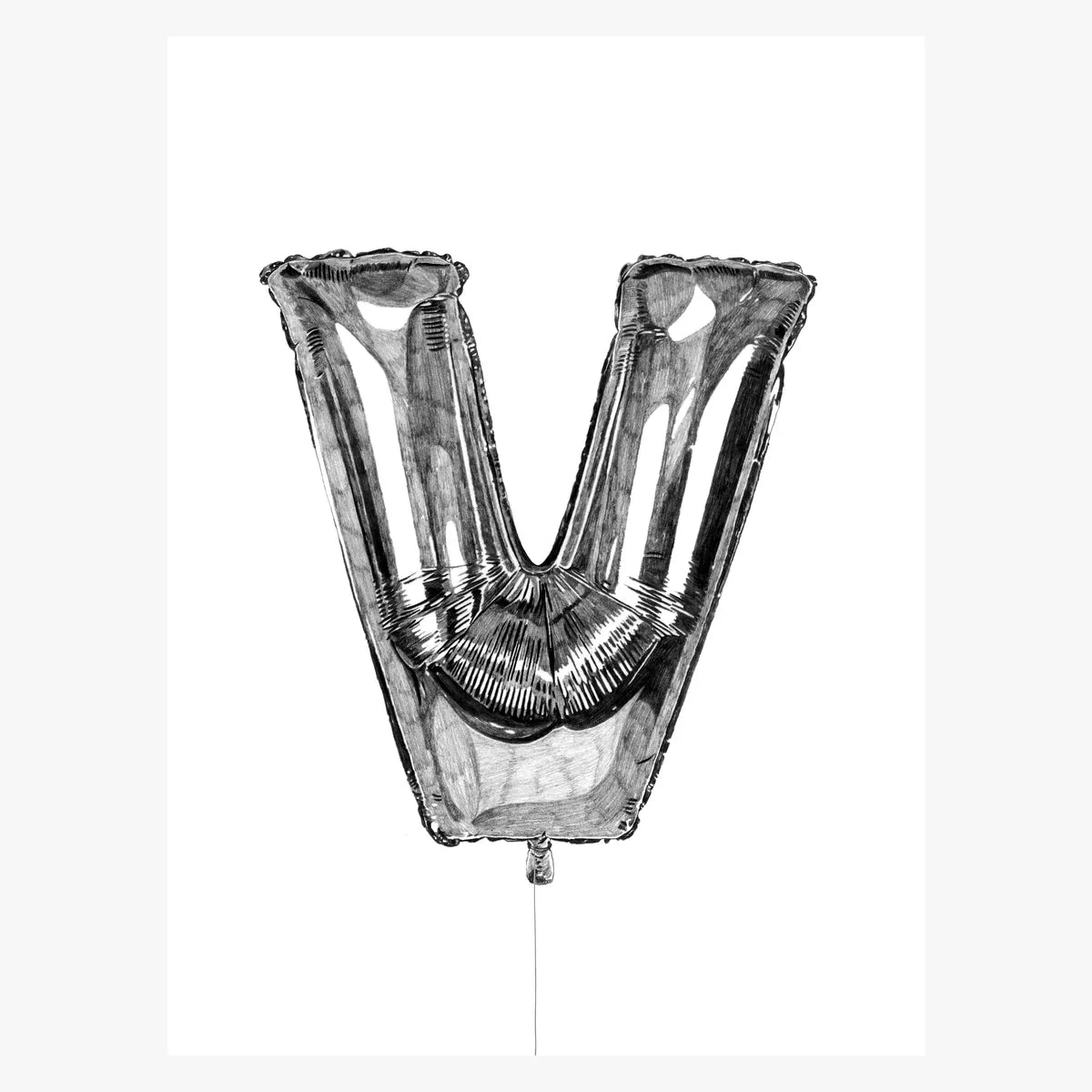 Silver Alphabet Foil Balloon For Birthday, Anniversary, Bridal Shower Celebration and Decoration