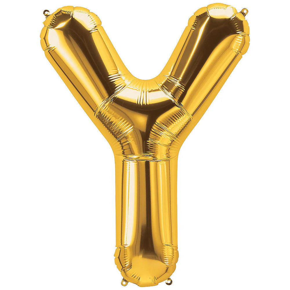 Golden Alphabet Foil Balloon For Birthday, Anniversary, Bridal Shower Celebration and Decoration