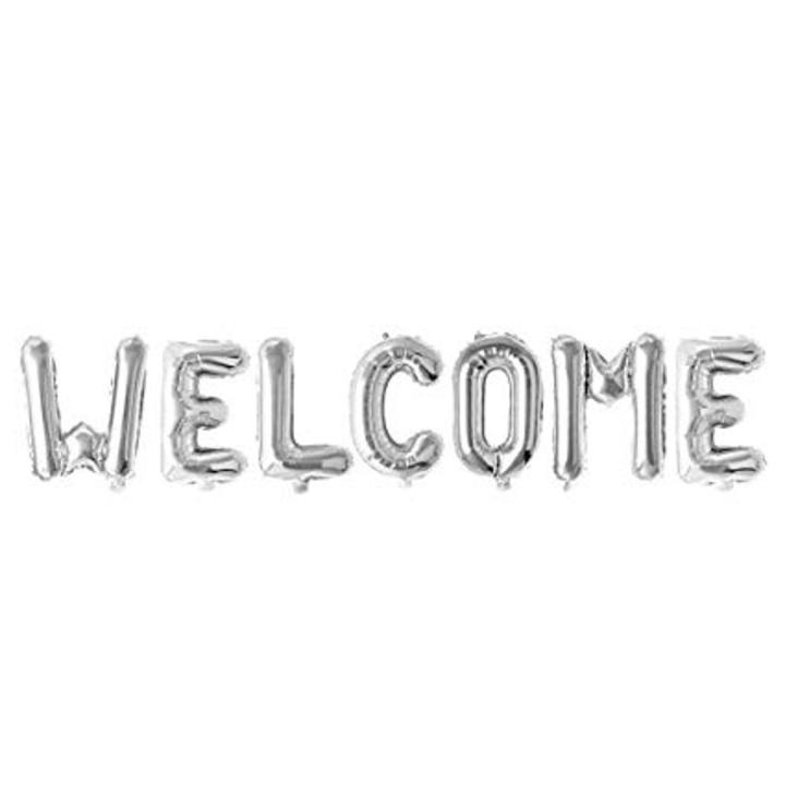 Welcome Letter Foil Balloon For Welcome Party Theme Decoration and Celebration