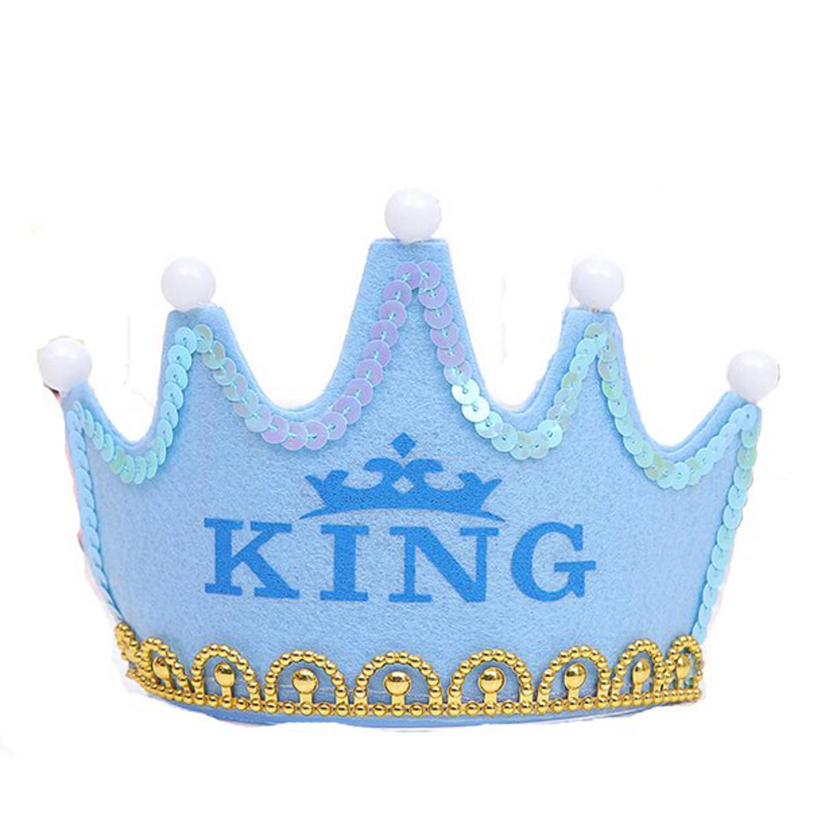 LED Light Up Birthday Hat Happy Birthday Crown Cap Headband For Birthday Party Decoration