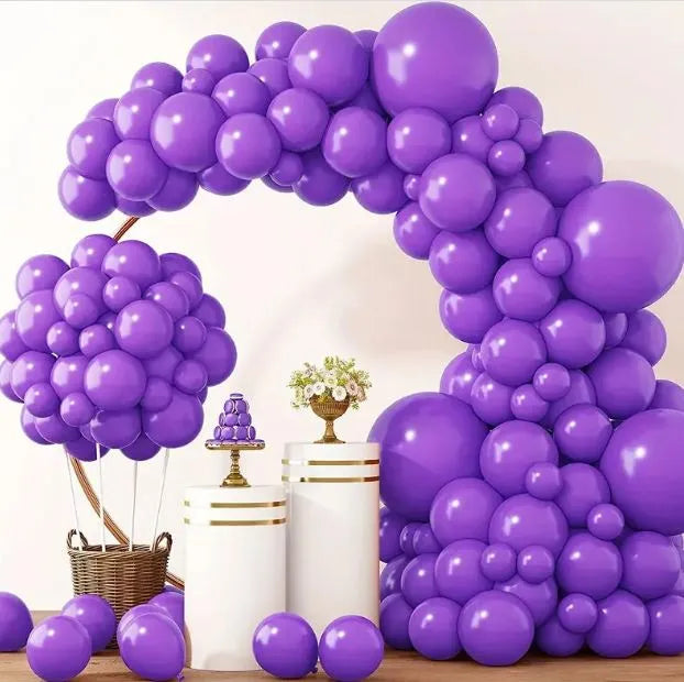 Purple Balloons Latex Party Balloons, 12Inches balloons for Birthday Decorations, Weddings, Baby Shower, Balloon Modelling, Balloon Arch Decorations