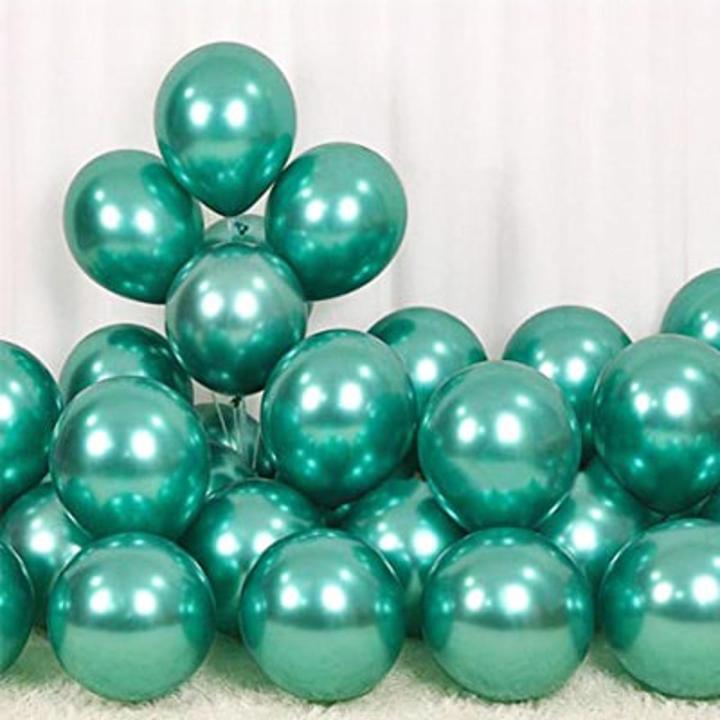Green Metallic Latex Chrome Premium Quality Balloons
