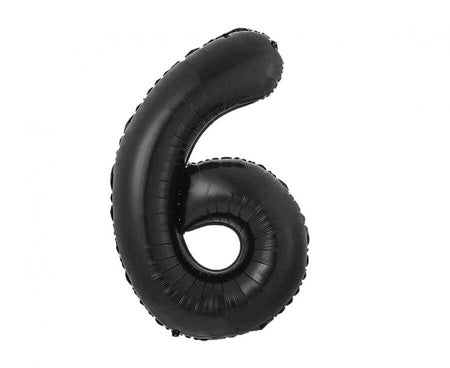 Black Number Foil Balloon for Birthday / Anniversary Party Decoration