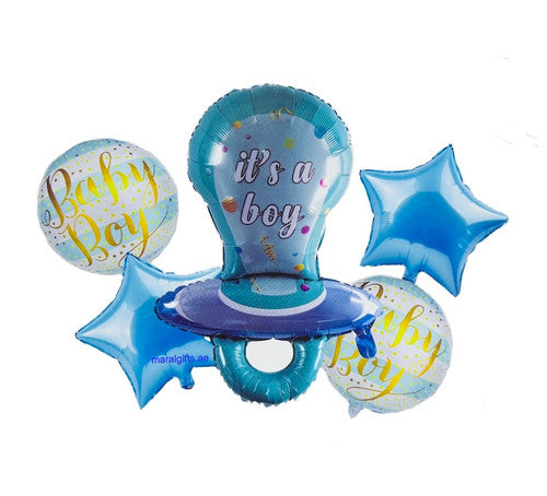 Its A Boy Theme Foil Balloon Foil Balloon Set of -5 Piece For Birthday Day Party