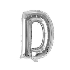 Silver Alphabet Foil Balloon For Birthday, Anniversary, Bridal Shower Celebration and Decoration