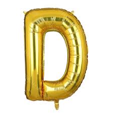 Golden Alphabet Foil Balloon For Birthday, Anniversary, Bridal Shower Celebration and Decoration