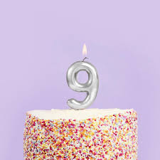 Silver Numbers Candles For Birthday, Anniversary Cake Decoration and Celebration