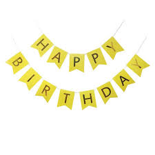Happy Birthday Card Banner for Decoration and Birthday Celebration