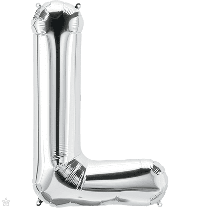 Silver Alphabet Foil Balloon For Birthday, Anniversary, Bridal Shower Celebration and Decoration