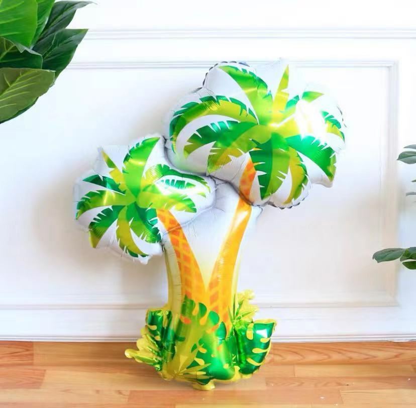 Palm Tree Foil Balloon Set - 5 Pieces For Palm Tree Theme Party Celebration