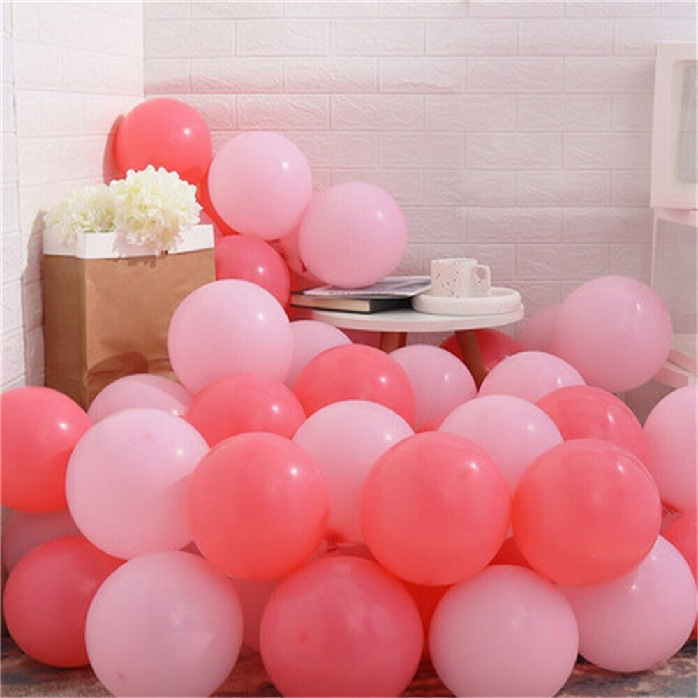 Red Pastel Macaron Balloons Birthday Wedding Baby Shower Party Decoration