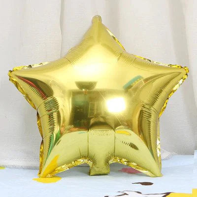 Star Shaped Foil Balloon For Party Decoration and Celebration (Pack of 5)