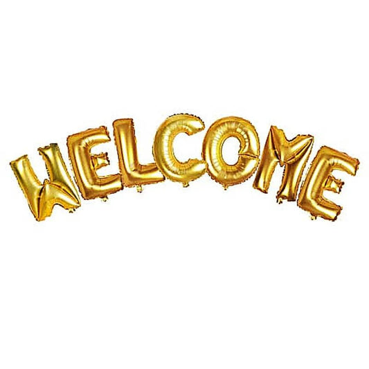 Welcome Letter Foil Balloon For Welcome Party Theme Decoration and Celebration