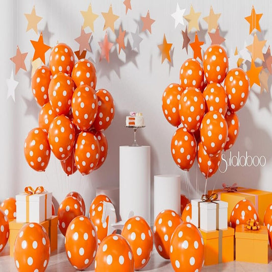 Polka Dots Latex Balloons Pack of 25 For Party Decoration