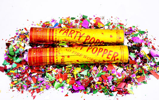 Birthday Party Poppers Confetti Multi Color For Party Celebration