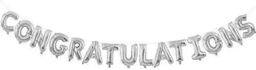 Congratulations Letter Foil Balloon Banner For Graduation Party Decoration and Celebration