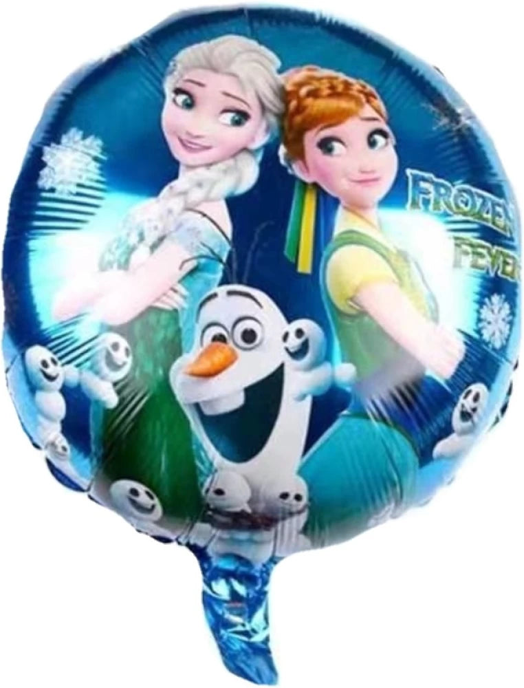 Frozen Elsa & Anna Cartoon Foil Balloon  Foil Balloon Set of -5 Piece For Birthday Day Party