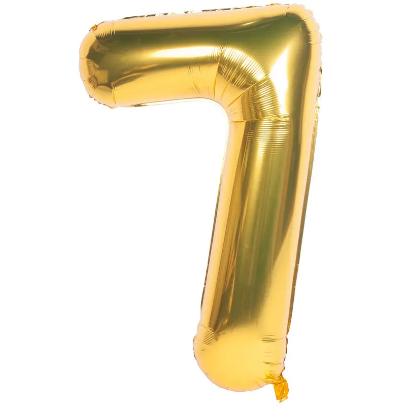 Golden Number ( 0 - 9 ) Foil Balloon For Birthday, Anniversary, Bridal Shower Celebration and Decoration