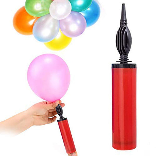 Heavy Duty Plastic Balloon Air Pump (Multi-color) For Birthdays, Celebration and Parties Decoration