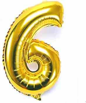 Golden Number ( 0 - 9 ) Foil Balloon For Birthday, Anniversary, Bridal Shower Celebration and Decoration