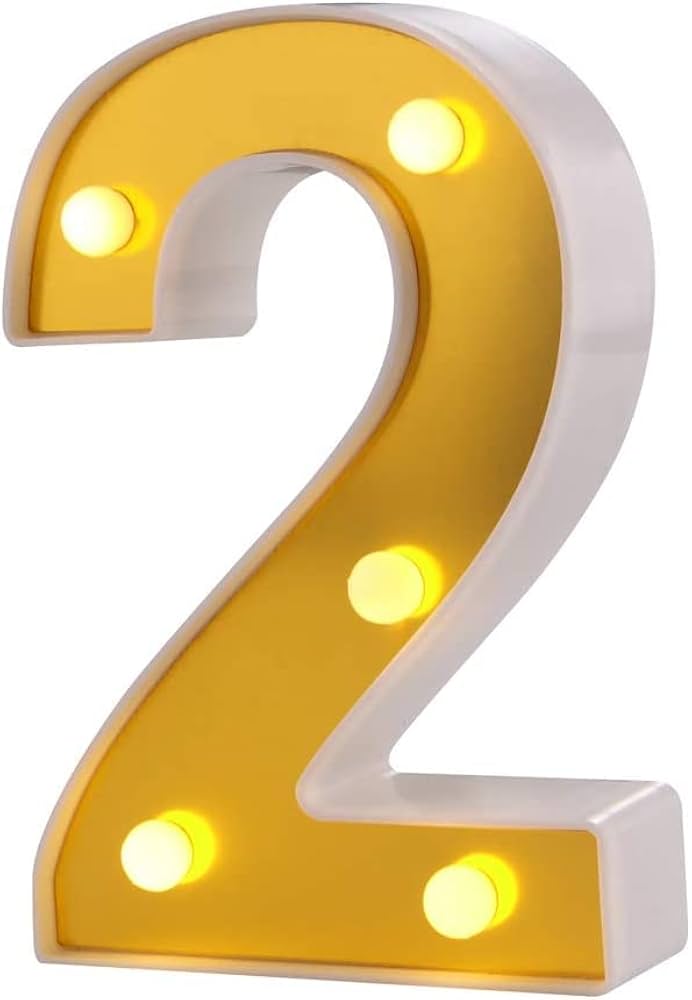 Golden Numbers LED  Candles For Birthday, Anniversary Cake Decoration and Celebration