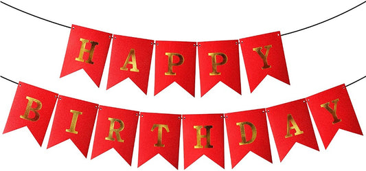 Happy Birthday Card Banner for Decoration and Birthday Celebration