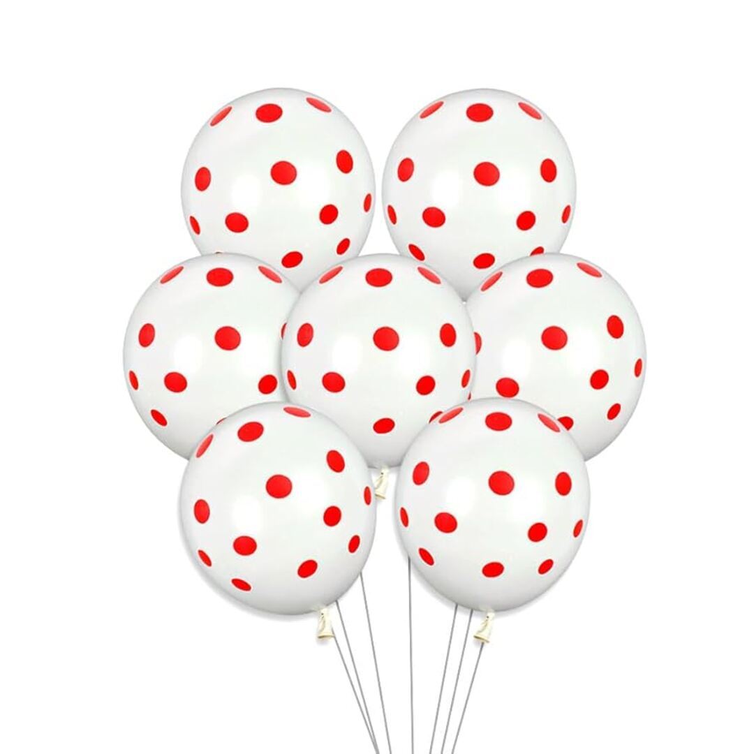 Polka Dots Latex Balloons Pack of 25 For Party Decoration